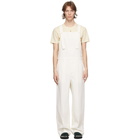 Lanvin White Wool Overalls