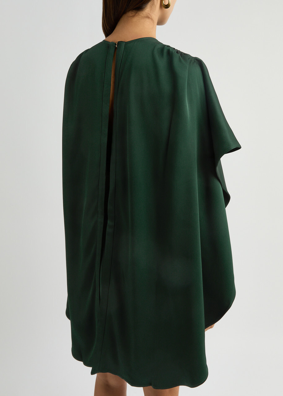 ワンピース ZIMMERMANN Eden Cascading Mini Dress In Illustration Green Zimmermann - Eden Bottle Green Cascading Mini Dress