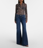 7 For All Mankind Low-rise flared jeans