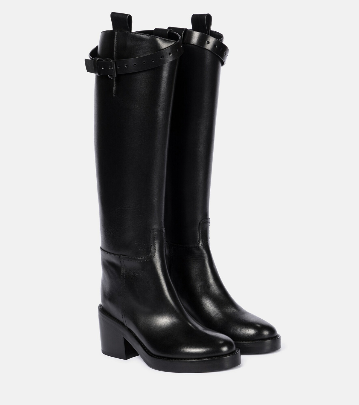Ann Demeulemeester Leather kneehigh riding boots Ann Demeulemeester