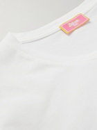 Balmain - Barbie Logo-Appliquéd Cotton-Jersey T-Shirt - White
