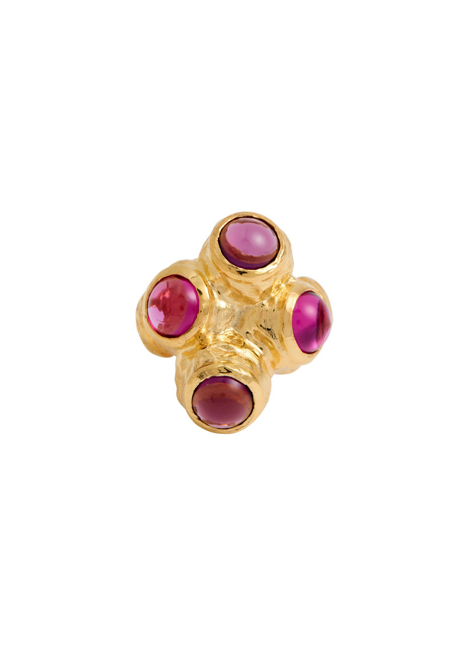 Joanna Laura Constantine Statement 18kt Gold-plated Ring