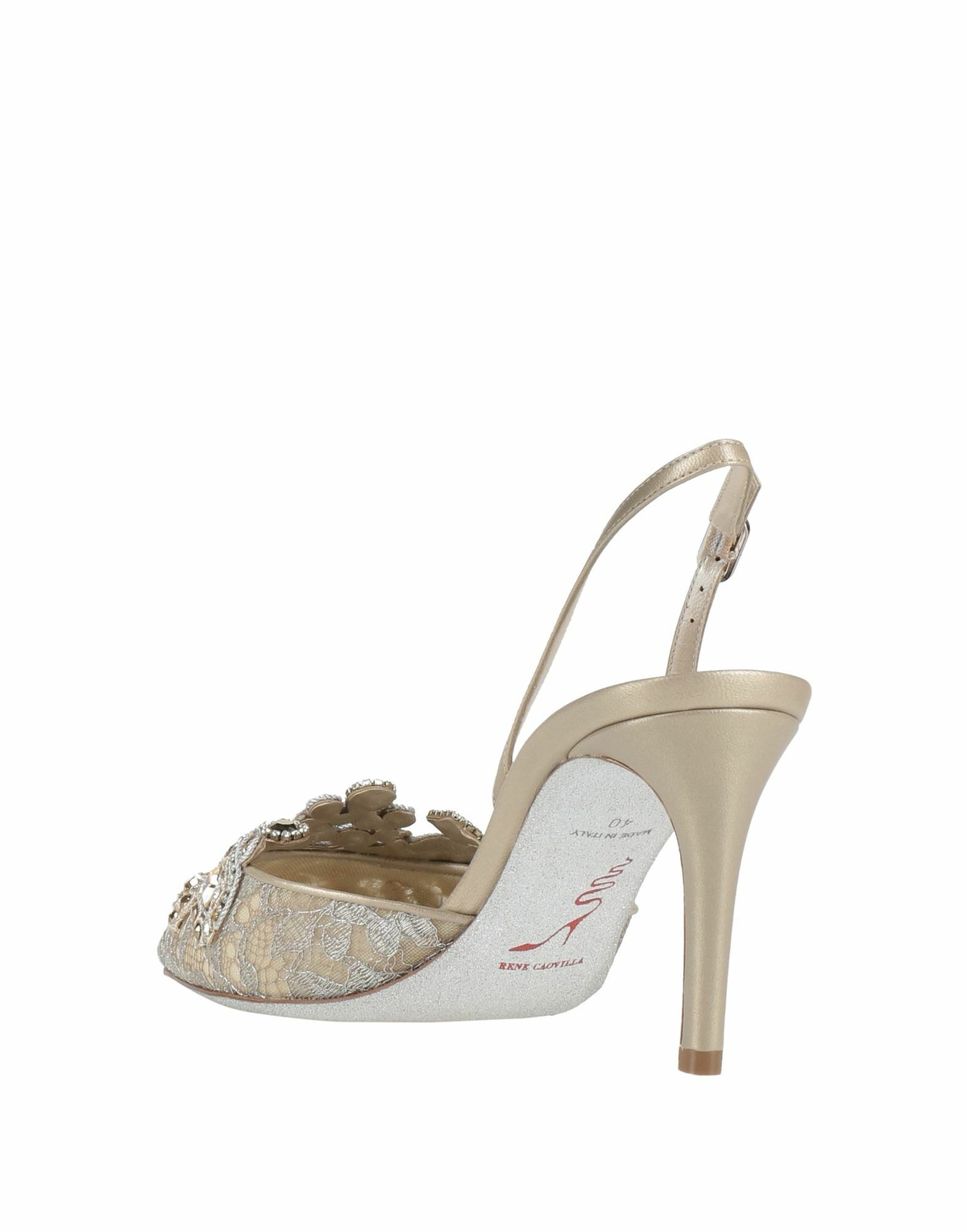Rene' Caovilla Womens Pumps Platinum