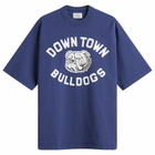 Unlikely Dry Goods Men's "BULLDOGS" Graphic T-Shirt in Blue