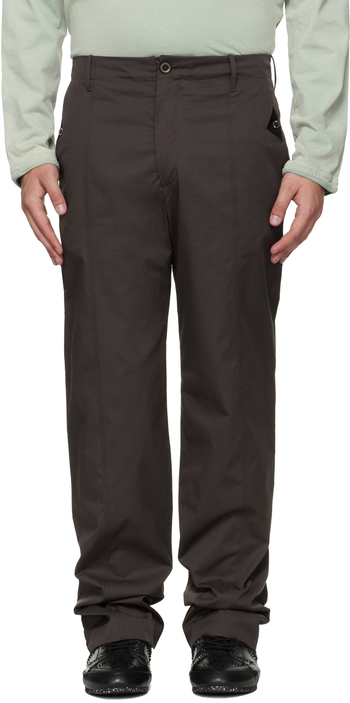 Kiko Kostadinov Brown Veca Uniform Trousers