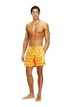 Diesel Swim shorts with all-over logo print - Swim shorts Mens in Yellow