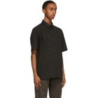 The Row Black Tomek Short Sleeve Shirt