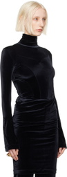 ALAINPAUL Black Justaucorps Turtleneck
