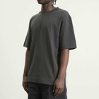 MHL by Margaret Howell Men's Flatlock Crew T-Shirt in Black Green