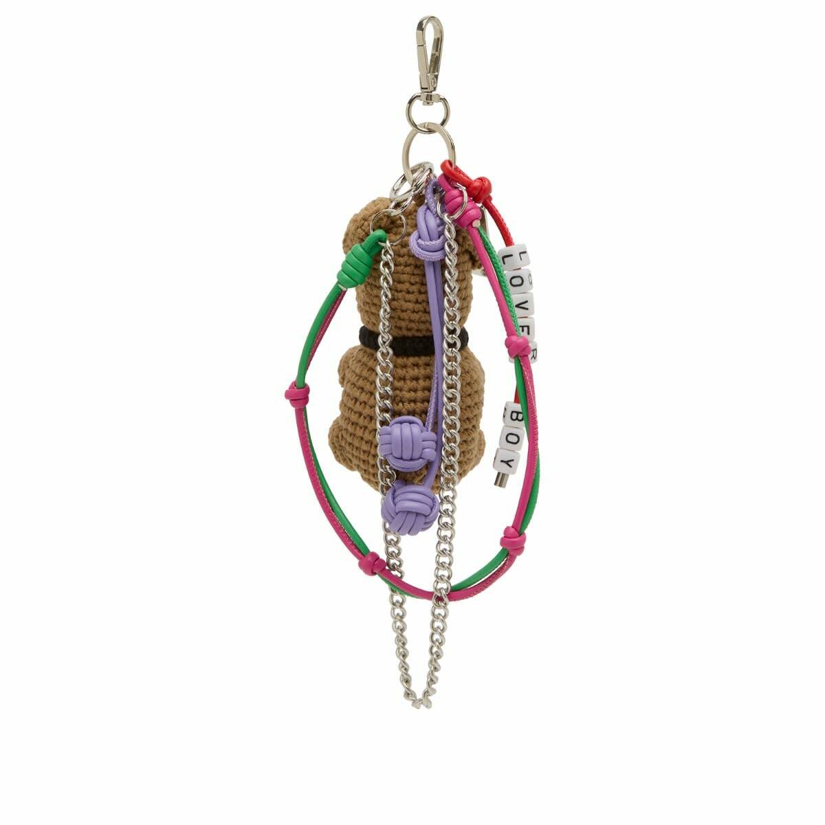 Charles Jeffrey Loverboy Women's Character Crochet Bag Charm in Bulldog 