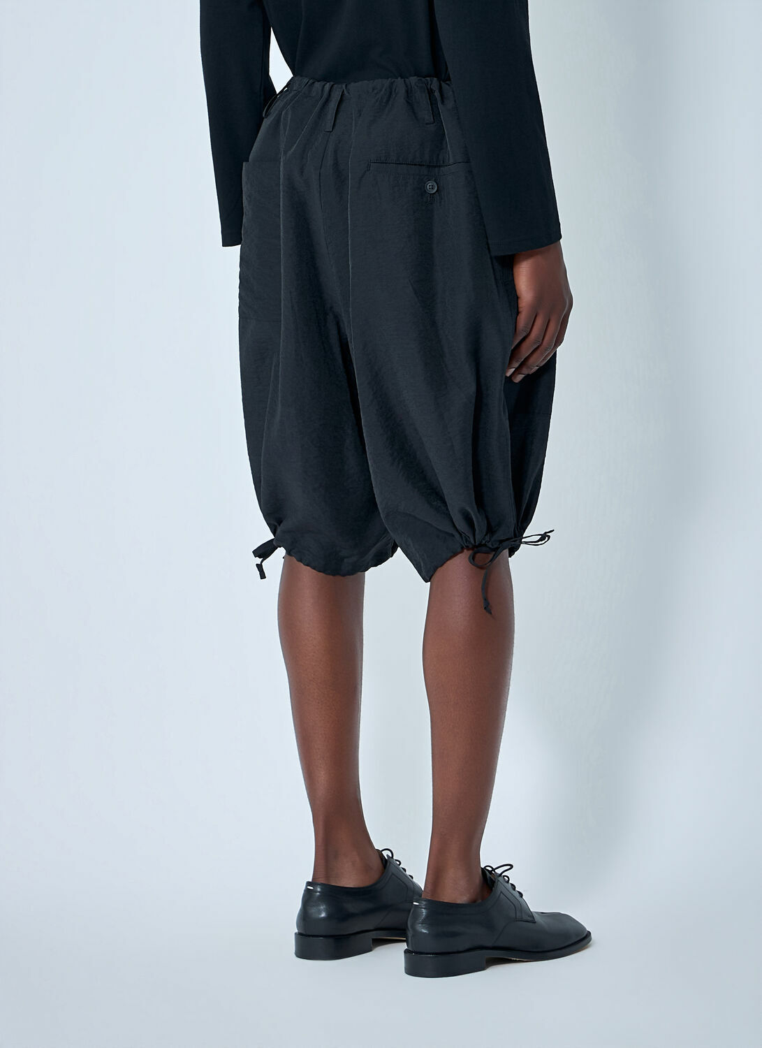 Yohji Yamamoto Drawstring Hem Shorts