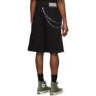 Diesel Black Denim D-Bron Shorts
