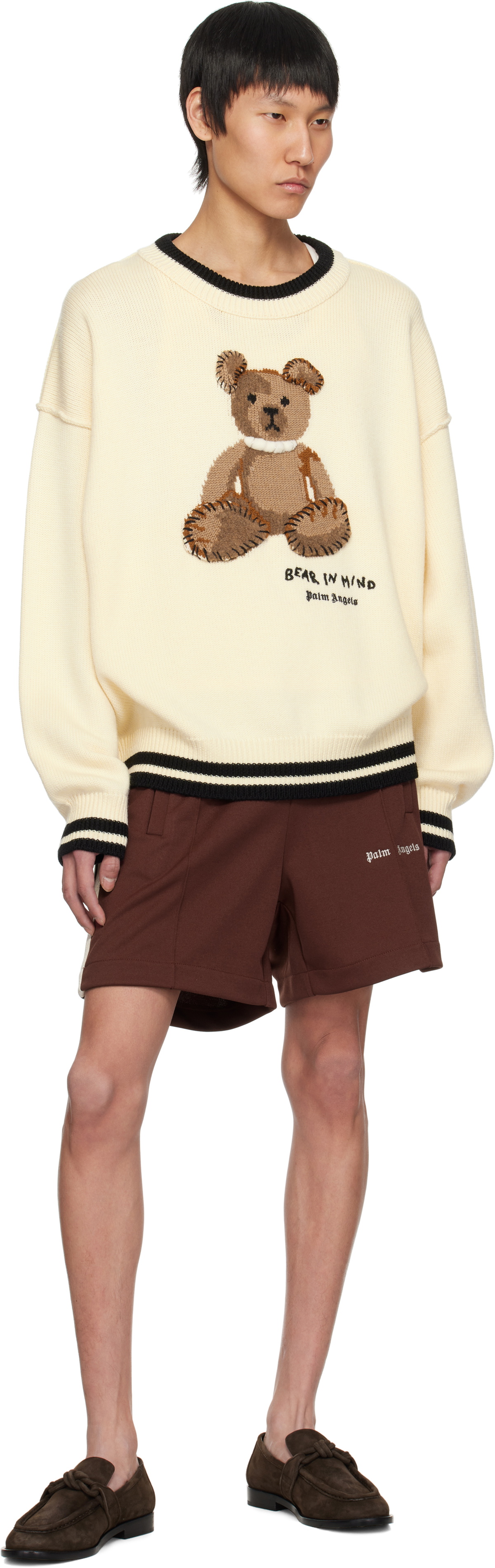 Palm Angels Off-White 'Bear in Mind' Sweater