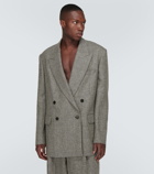 Dries Van Noten Checked double-breasted wool blazer