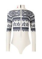 Perfect Moment Intarsia-knit Merino Wool Bodysuit White