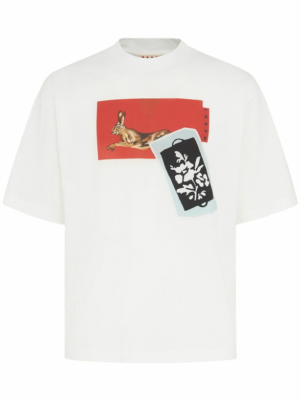 Photo: MARNI Relaxed Fit Cotton Jersey T-shirt