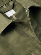 L.E.J - Belted Cotton-Twill Jacket - Green