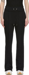 determ; Black Cotton Lounge Pants