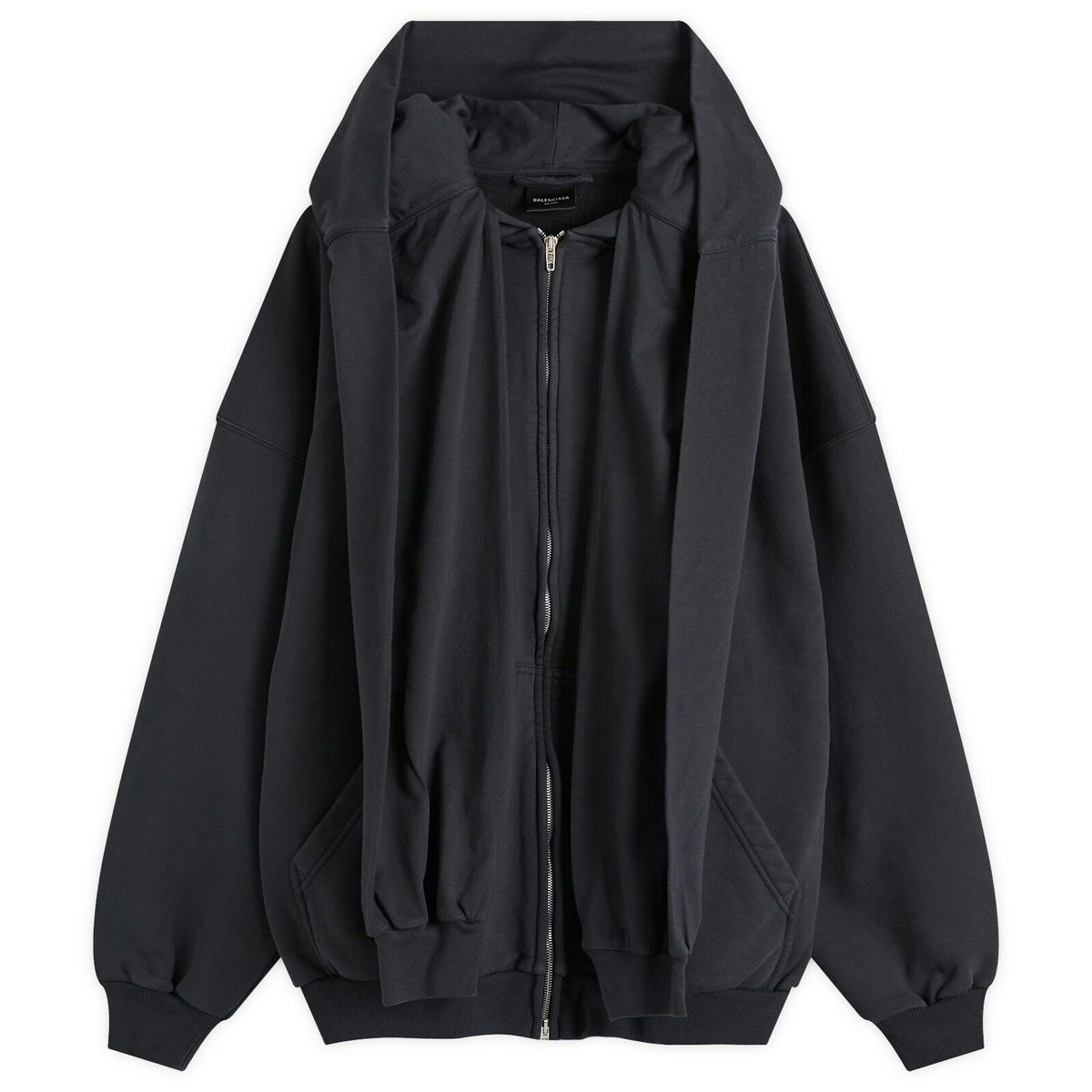 Balenciaga Men's Incognito Hoodie in Ink/White Balenciaga