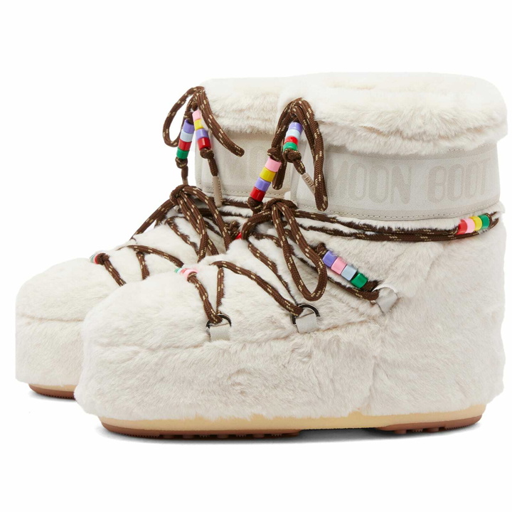 Photo: Moon Boot Women's Icon Low Faux Fur Boots in Cream