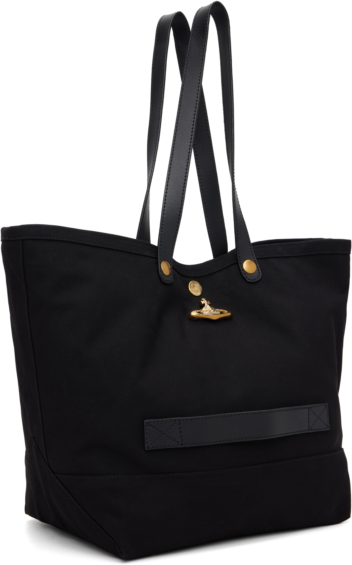 vivienne westwood キャンバス　UTILITY トートバッグ Vivienne Westwood Black Utility Small Shopper Tote Vivienne Westwood