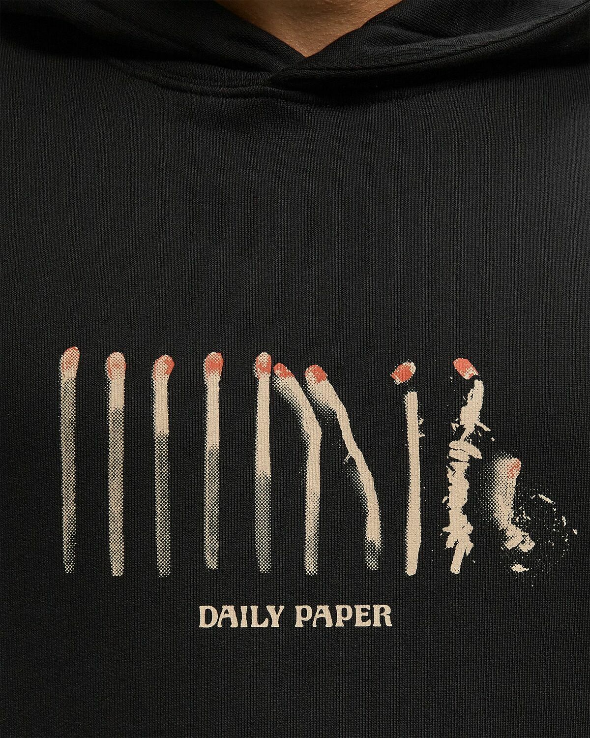 Daily Paper Light cycle hoodie Black Mens Hoody