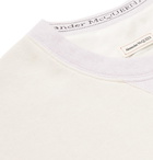 Alexander McQueen - Logo-Embroidered Loopback Cotton-Jersey Sweatshirt - White