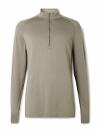 Lululemon - Metal Vent Tech Slim-Fit Stretch-Jersey Half-Zip Top - Gray