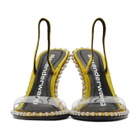 Alexander Wang Yellow Nova Crystal Heeled Sandals