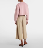 Loewe Anagram cropped cotton jersey sweatshirt