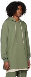 Rick Owens Green Drawstring Hoodie