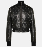 Alaïa Studded leather bomber jacket