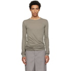 Rick Owens Taupe Tower Double LS T-shirt