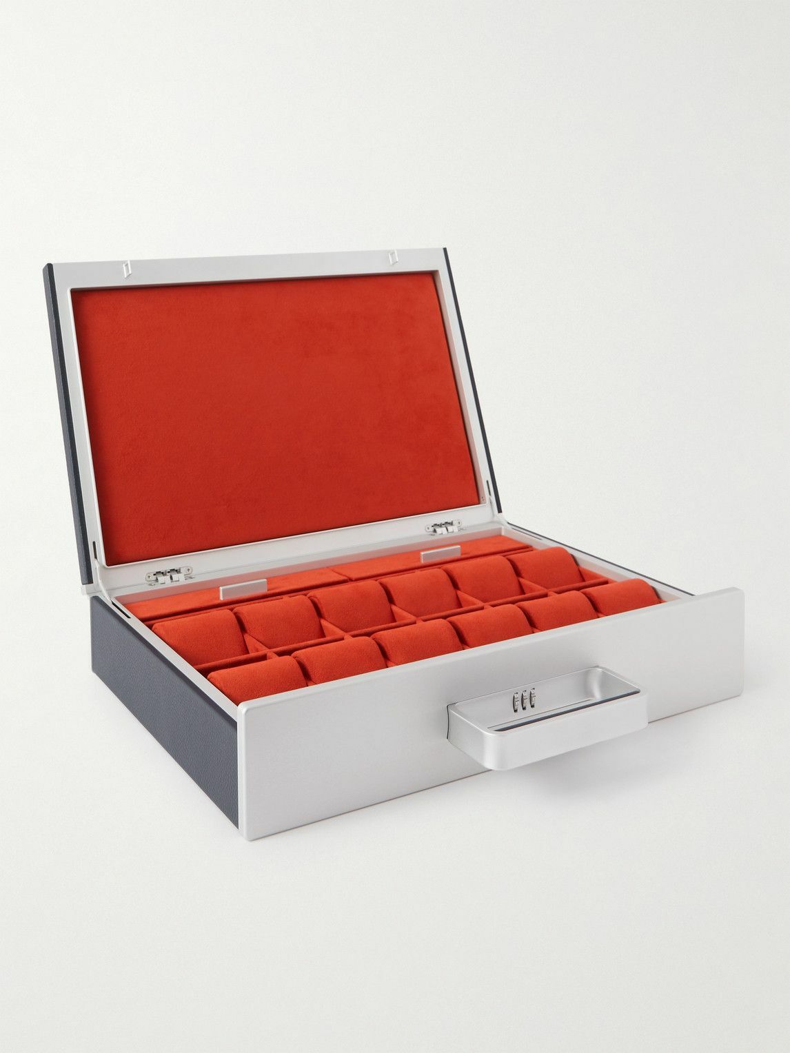 Charles Simon - Mackenzie Full-Grain Leather 12-Piece Travel Watch Case