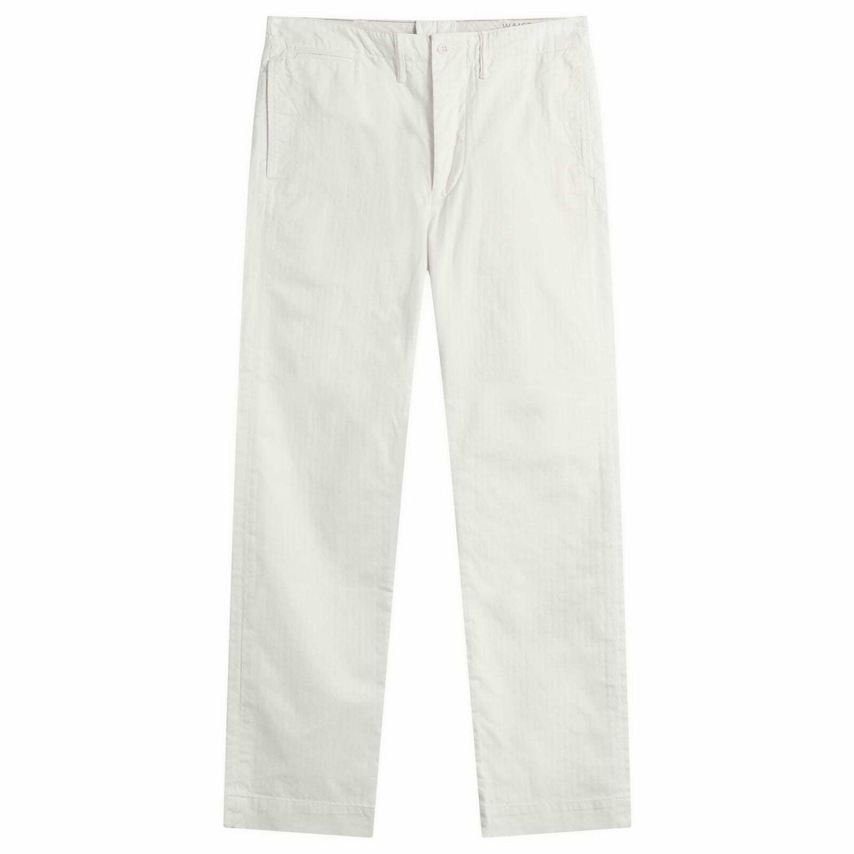 RRL Men's Officer's Herringbone Chinos in Antique White
