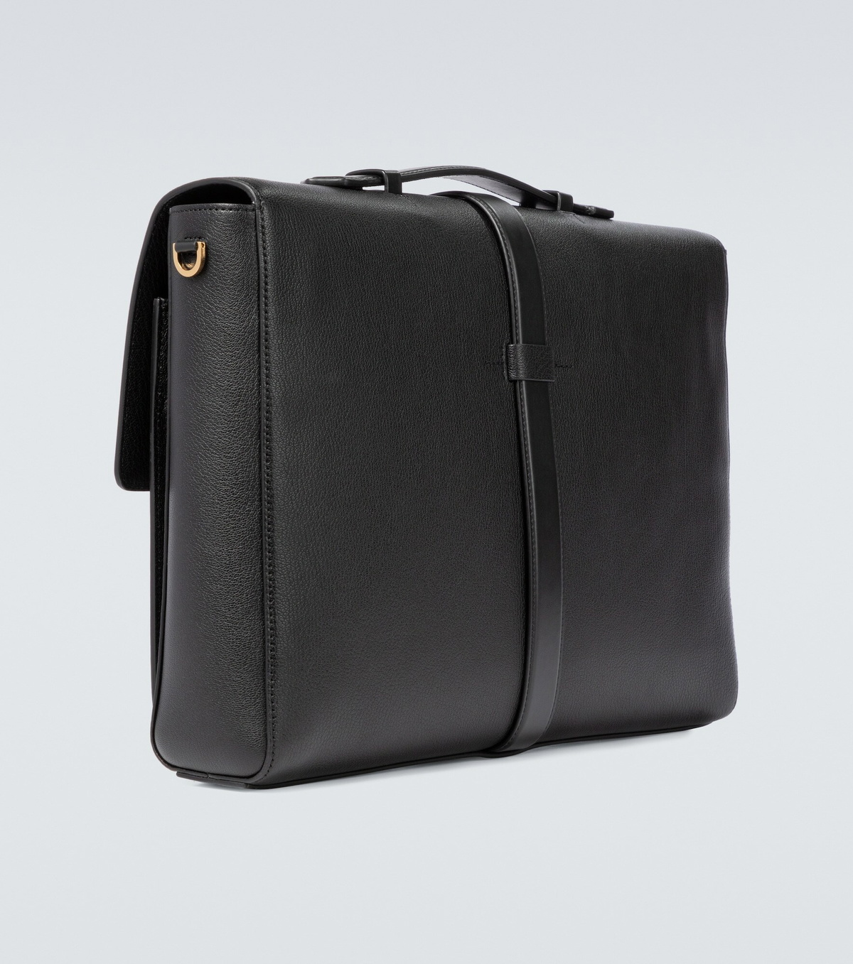 Tom Ford - Grained leather T clasp briefcase
