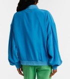 Versace Oversized silk poplin blouson jacket