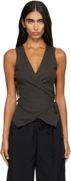 LISA YANG Khaki Nayi Top