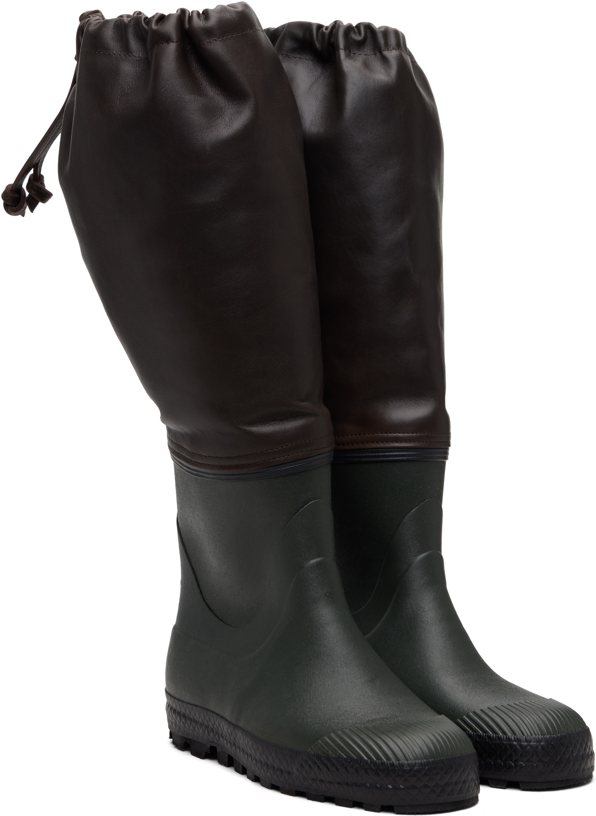 Rier SSENSE Exclusive Brown Farmer Rain Tall Boots
