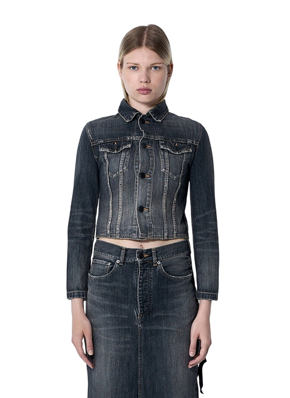Photo: Balenciaga Lace-Up Denim Jacket
