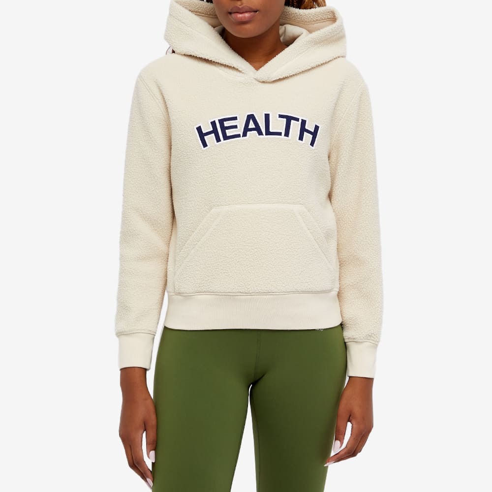 Sporty & Rich Women's Health Sherpa Hoodie in Cream Sporty & Rich