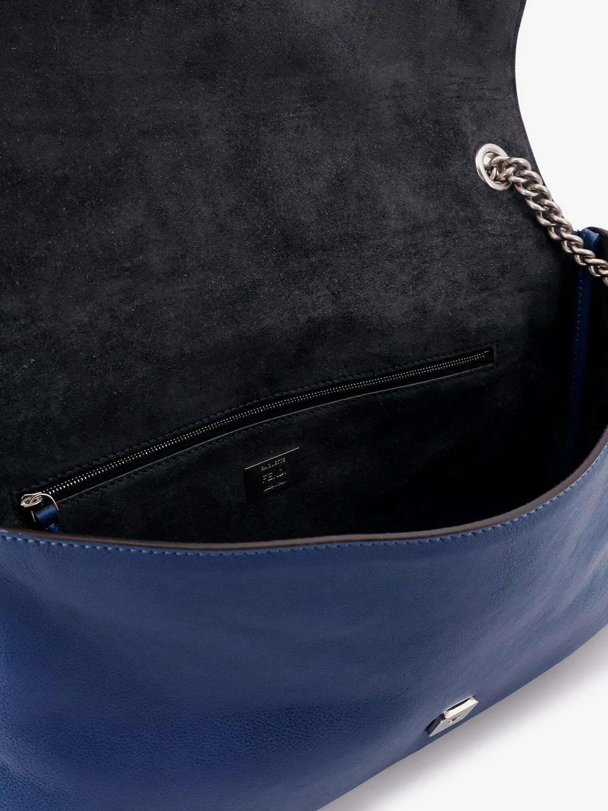 Fendi Baguette Chain Large Blue Womens Shoulder Bag Fendi