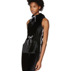 Opening Ceremony Black Velour Hoodie Dress