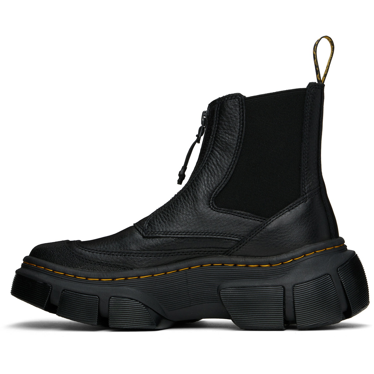 Dr. Martens Black DMXL Zip Leather Chelsea Boots