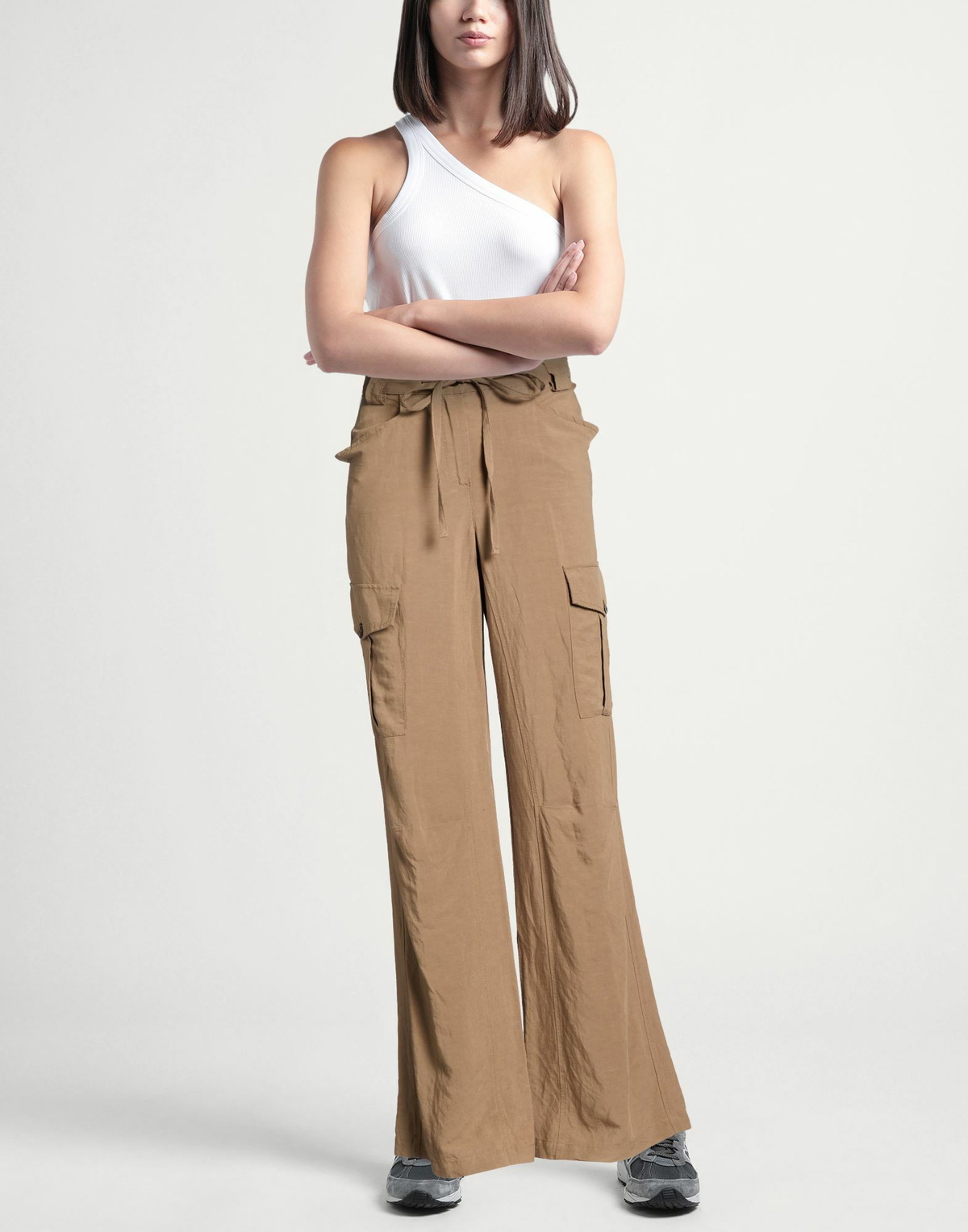 Alessia Santi Womens Pants Sand