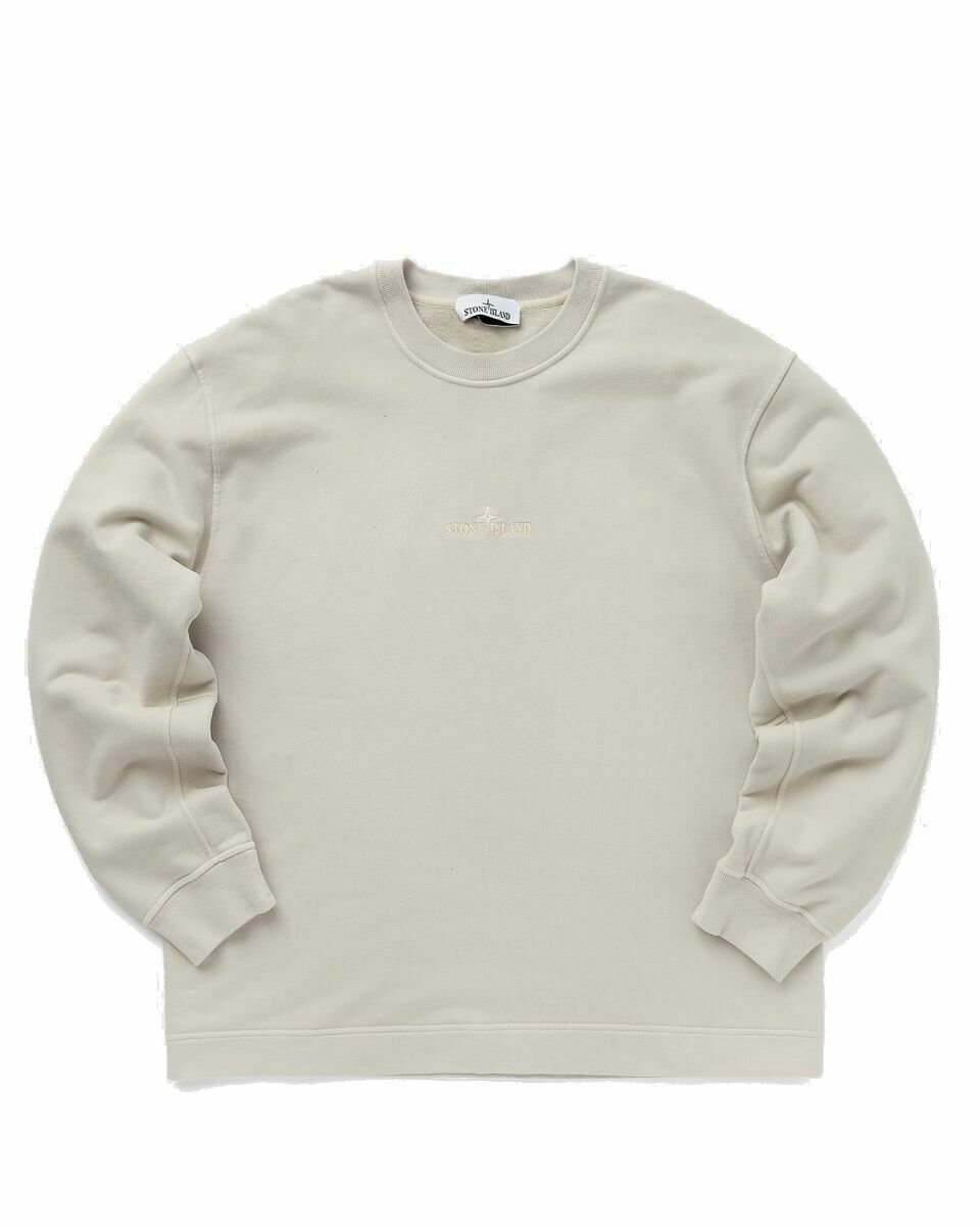 Photo: Stone Island Sweat Shirt Brushed Cotton Fleece, Garment Dyed Brown - Mens - Sweatshirts