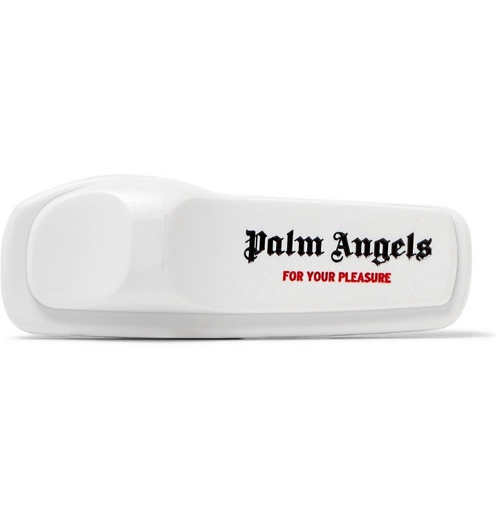 Photo: Palm Angels - Anti-Theft Logo-Print Plastic Pin - White