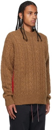 Moncler Tan Mohair & Alpaca Sweater