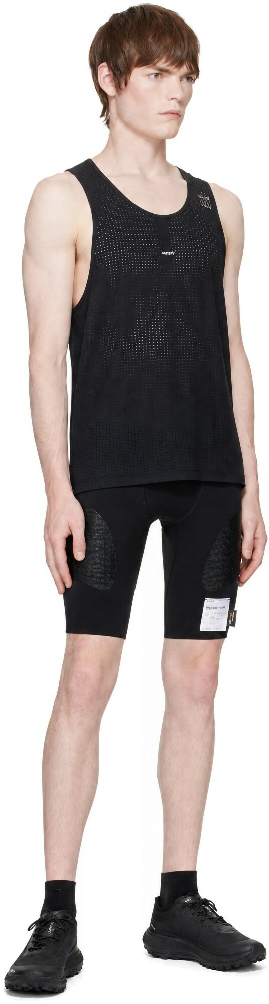 Satisfy Black TechSilk Evo 9 Half Tights Shorts