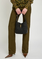 Saint Laurent Le 5 à 7 Small Raffia Bucket bag - Black - One Size